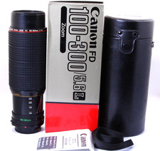 Canon FD 100-300mm F5.6 L Series zoom Lens 100-300/5.6L Japan with box & case