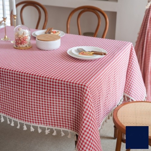 Gingham check tablecloths - check,