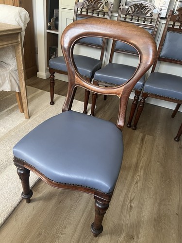 Victorian balloon back chair - victorian,