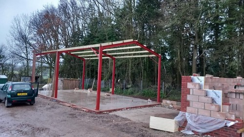 45x30x10ft steel frame - steel,