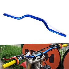 Motorcycle 7/8" 22mm Drag Handlebar Bar Blue For Honda Kawasaki Yamaha Suzuki