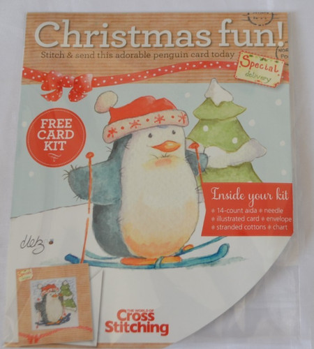 Cross stitch kit - kit, penguin