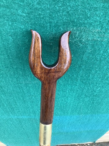 Very dark walnut lyre shaped - very,