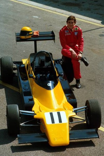 Ayrton senna with the - the, rushen