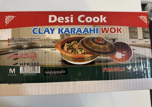 Desi cook clay karahi - desi,
