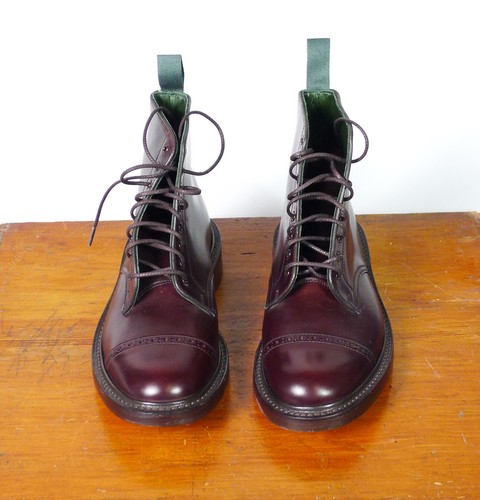Trickers mens burgundy - mens,