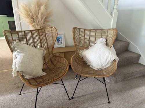 Set rattan accent chairs - 2,