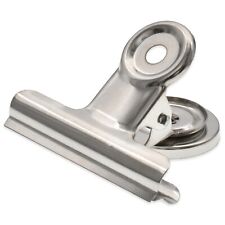 6 x Extra Strong MAGNETIC BULLDOG CLIPS Fridge Magnet Memo Paper Holder Clamp