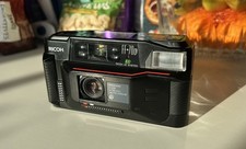 Ricoh FF-70 35mm Film Point & Shoot Camera with 35mm F2.8 Lens Tested Working