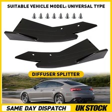 2x Universal Rear Bumper Lip