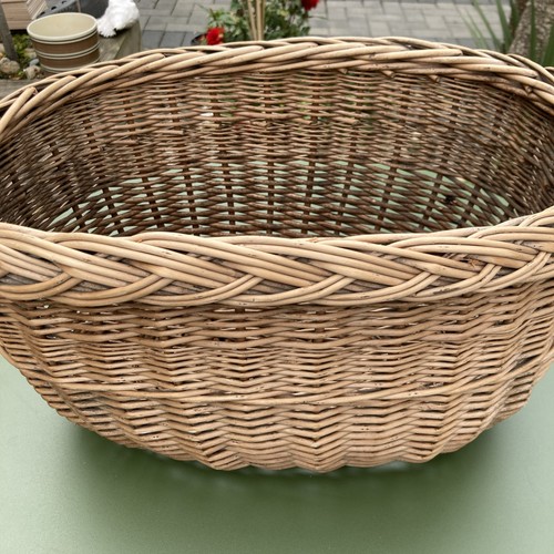 Antique solid oval wicker - antique,