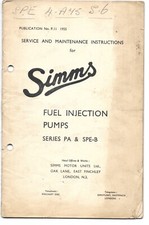 Simms Fuel Injection Pumps