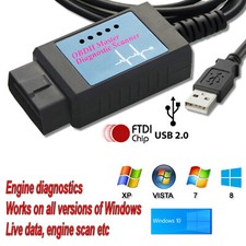 Fits Vauxhall Opel OBD2 OBDII USB Scanner Car Diagnostic Code Reader PC 