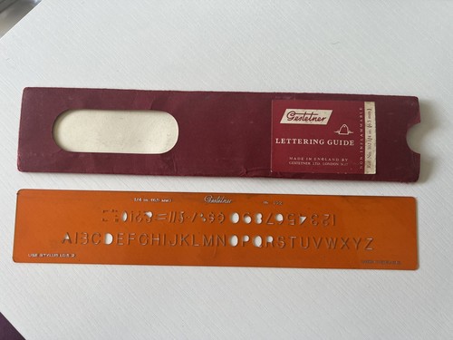 Gestetner lettering guide 242 - gestetner,