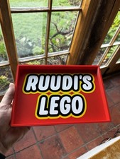 Custom Personalised Lego Sorting Tray | 3D Printed Brick Storage Box | Name Gift