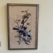Vintage Bird S Painting On