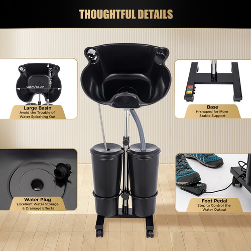 Foldable hair basin salon - foldable,