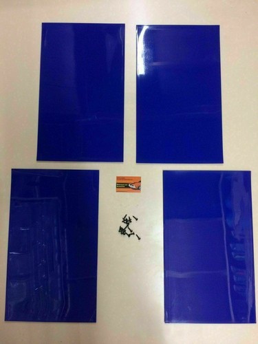 Blue rally motorsport mudflaps - blue,