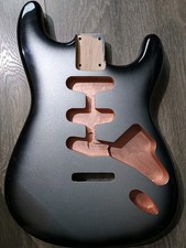 Alder Guitar Body In Metallic Silverburst Finish For Stratocaster Strat