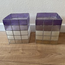 Pair of Vintage Capiz Shell