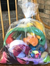 Wool Roving Color Sampler, Spinning Wool, Felting Wool,  Roving Bag 12 oz, Rove