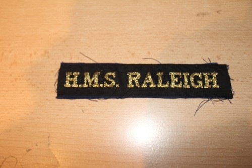 Hms raleigh cap - raleigh, tally