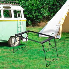 Bridge Table Frame Lightweight Compact Camp Table for Yard Barbecue Fishing