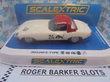 Scalextric C4232  Jaguar E type "Goodwood Revival" lights   #24  BNIB