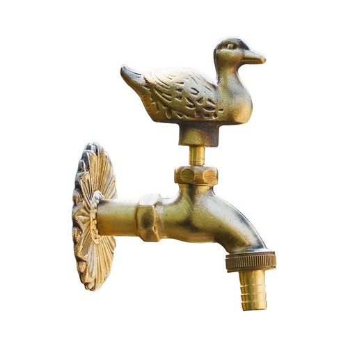 Brass outdoor wall faucet with - wall,