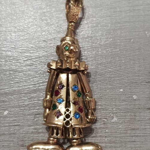 9ct yellow gold clown - 9ct,