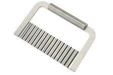 Stainless Steel Potato Chipper Chip Dough Vegetable Crinkle Wavy Salad Cutter