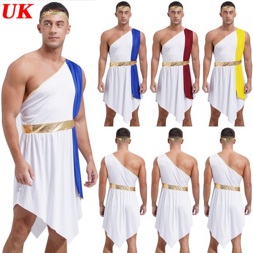Men ancient greek roman toga - men's,