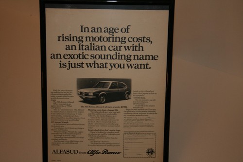 Alfa romeo alfasud framed - alfa,
