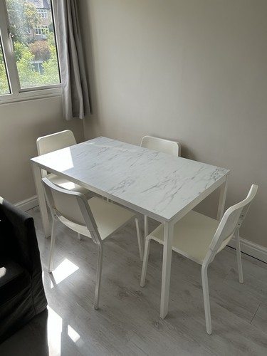 Ikea white faux marble - white,