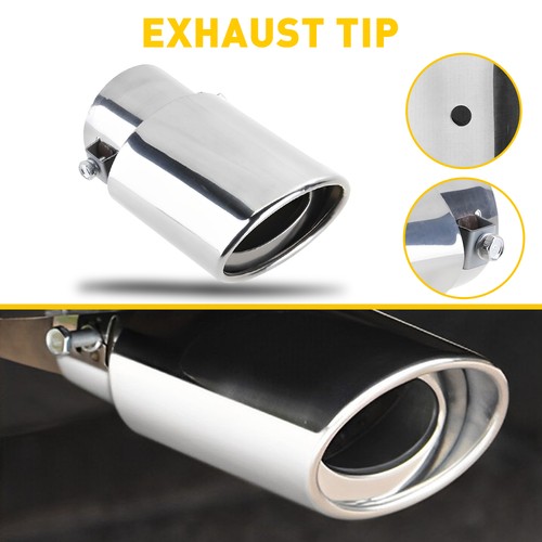 Silver stainless steel exhaust - silver,