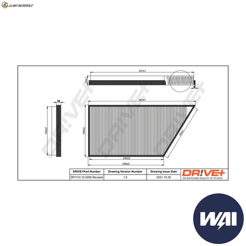 Filter interior air - interior,