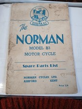 NORMAN B3 SPARE PARTS LIST