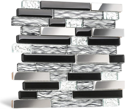 Elegant black crystal glass - black,