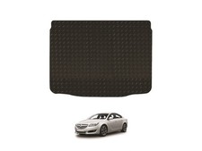 Tailored Boot Mat Fits Vauxhall Insignia 2008-17 [Hatchback] Black Rubber Liner