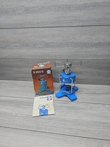 Vintage camping gaz - camping, bleuet