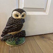 Vintage Cast Iron Owl Door