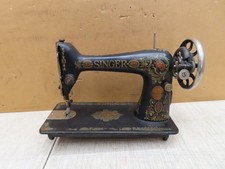 VTG ANTIQUE 1919 SINGER TREADLE SEWING MACHINE HEAD RED EYE MODEL 66 G7371859