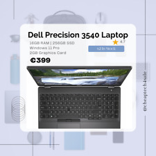 Dell Precision 3540 Laptop 2GB Graphics Card 16gb Ram 256gb SSD
