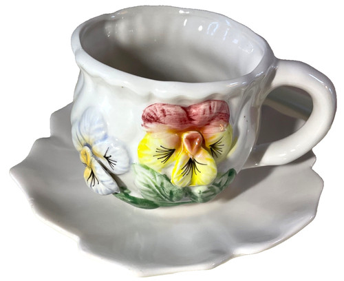 Vtg ceramic tea cup - vtg,