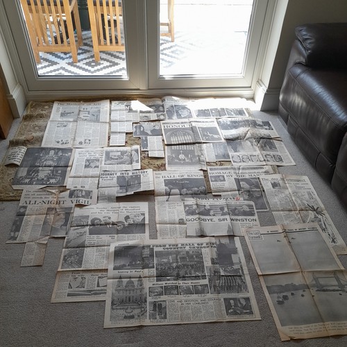 Old vintage orig newspaper - old,