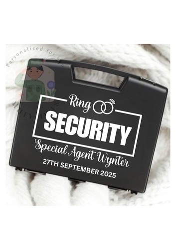 Personalised ring security box - ring,