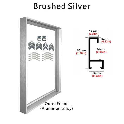 Aluminum canvas picture frame - canvas,