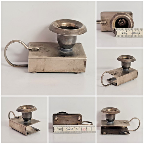 Vintage metal candle - vintage, holder