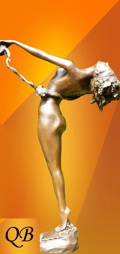 Art deco bronze figurine - art,
