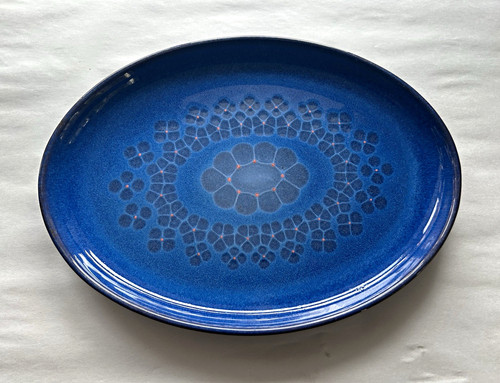 Denby midnight blue - blue, oval